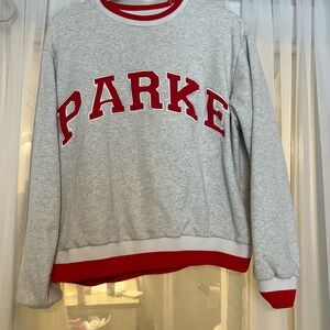 Gray and Red Sweatshirt